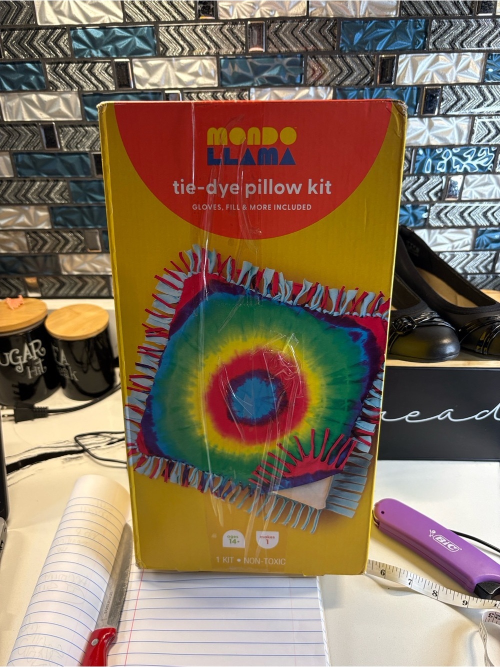 Mondo Llama Kids Tie-Dye Pillow Kit – Bright Multicolor